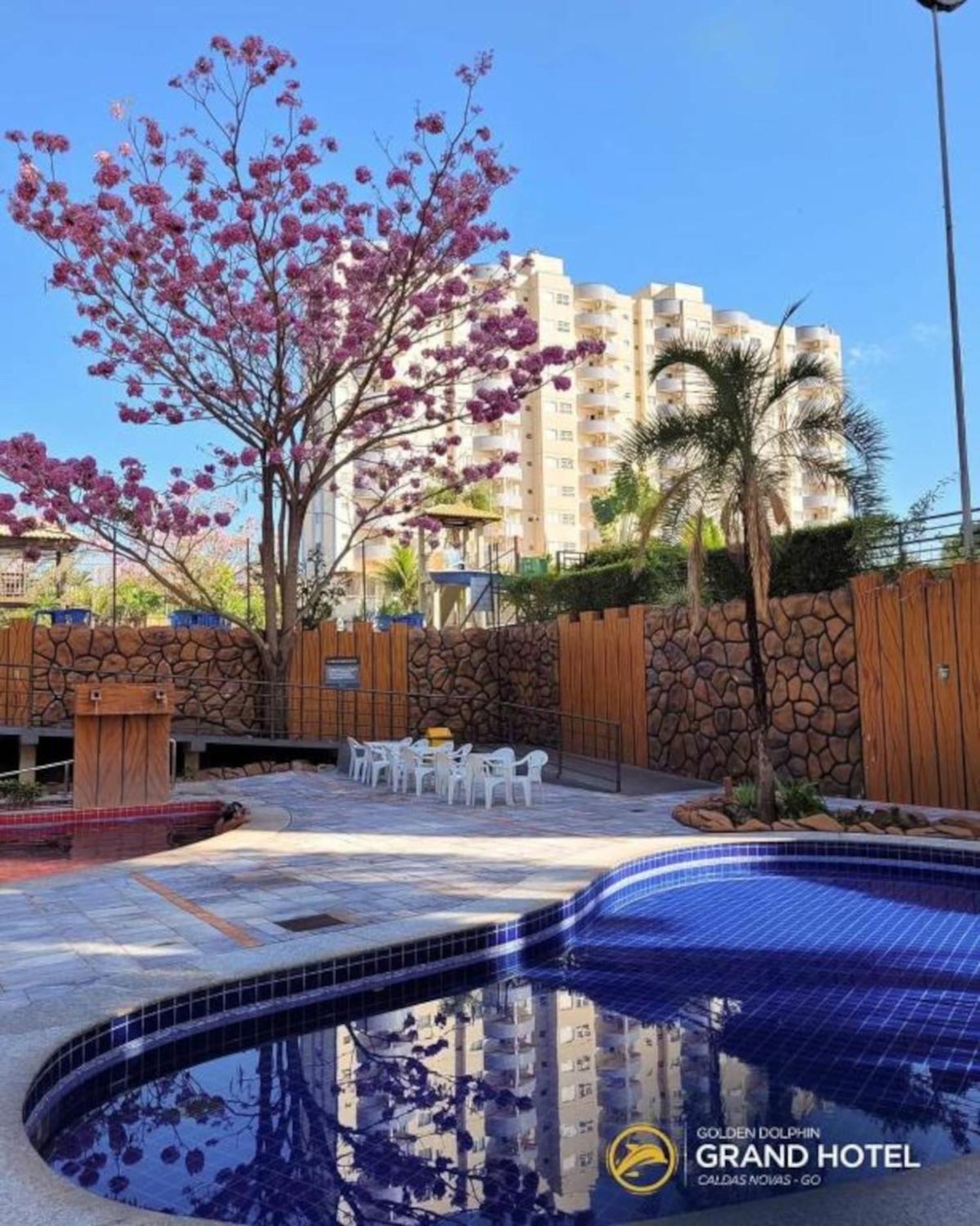 Caldas Novas, Golden Dolphin Grand Hotel, Quarto Sala Cozinha Aconchegante, Ap 361 ภายนอก รูปภาพ