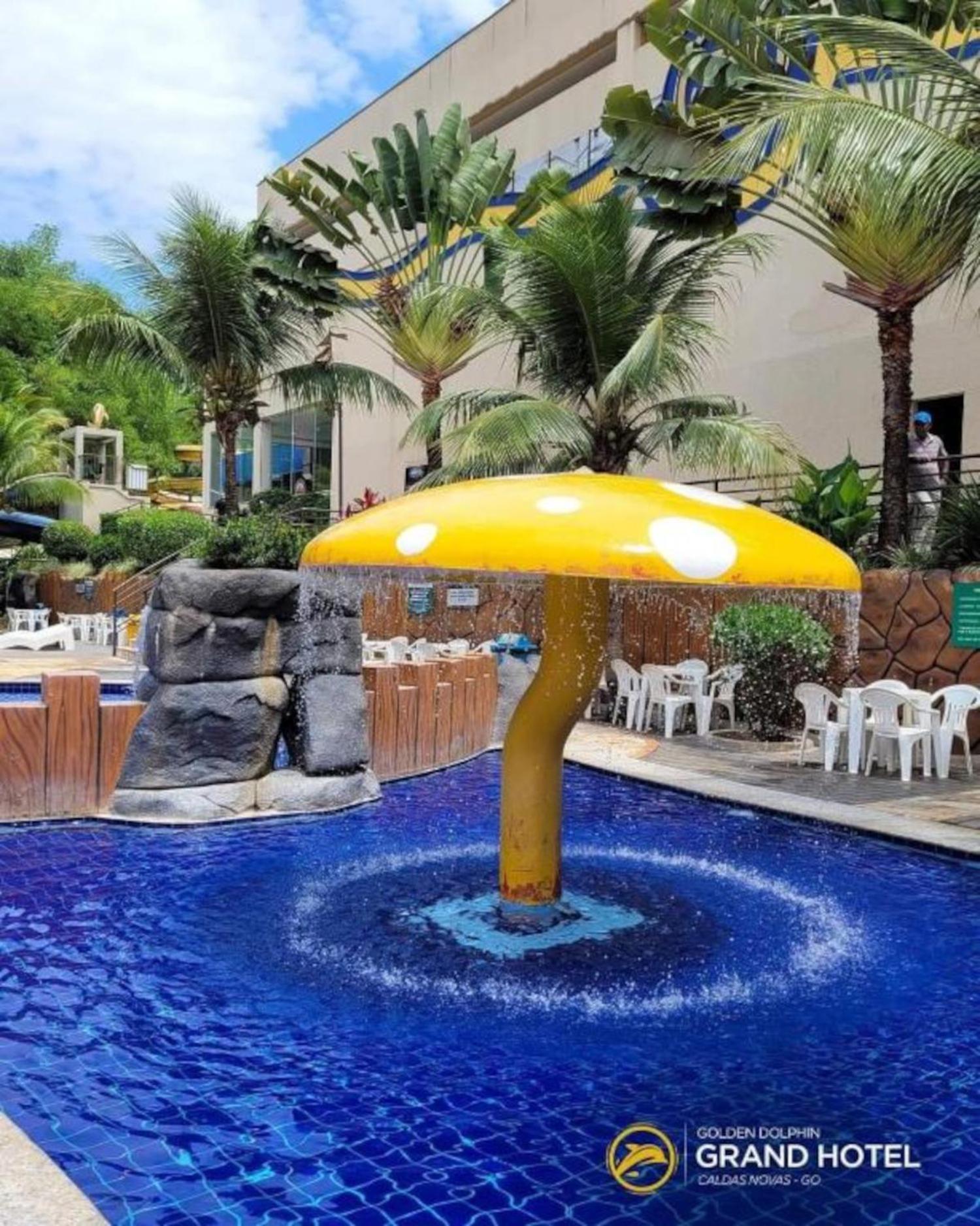 Caldas Novas, Golden Dolphin Grand Hotel, Quarto Sala Cozinha Aconchegante, Ap 361 ภายนอก รูปภาพ