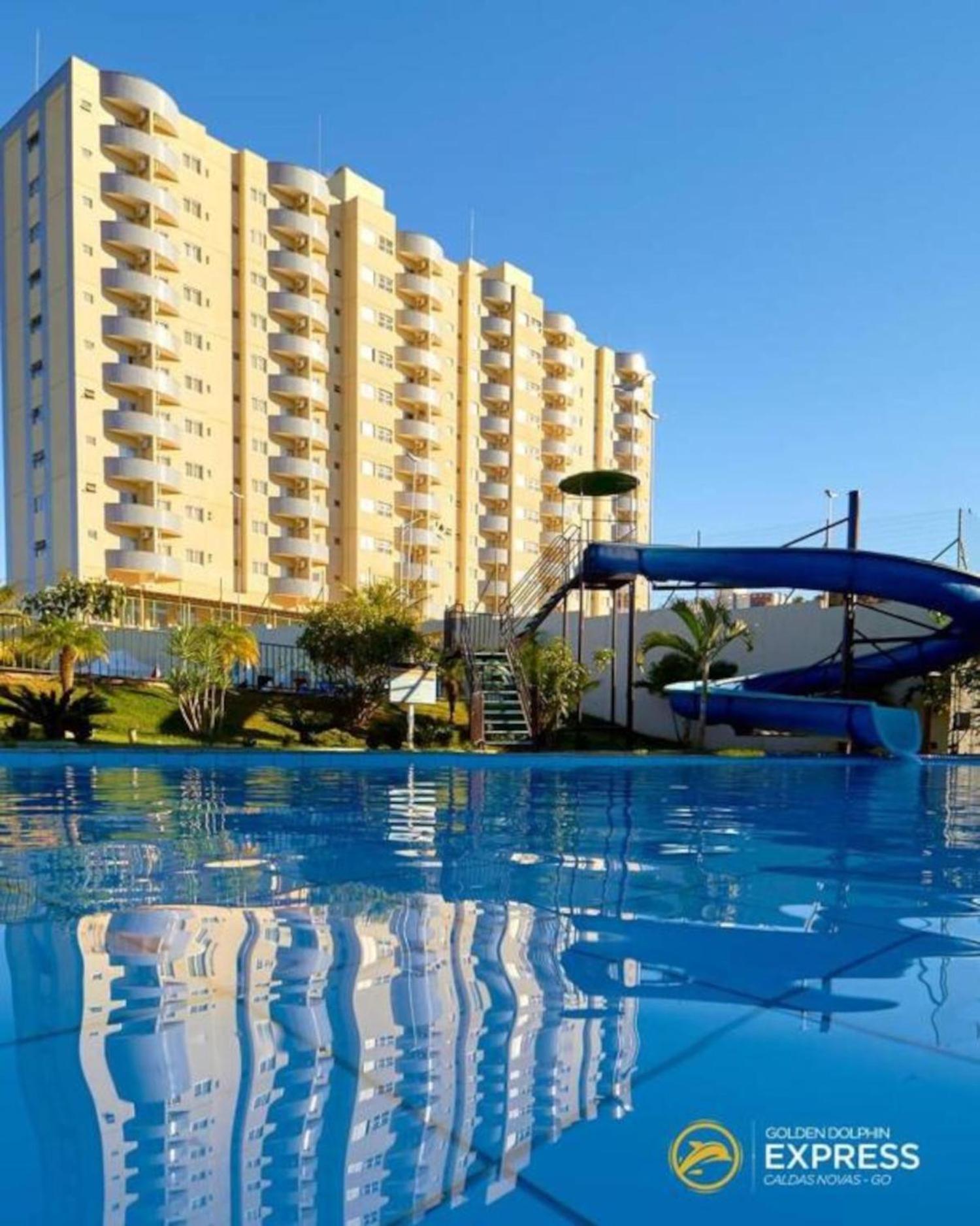 Caldas Novas, Golden Dolphin Grand Hotel, Quarto Sala Cozinha Aconchegante, Ap 361 ภายนอก รูปภาพ
